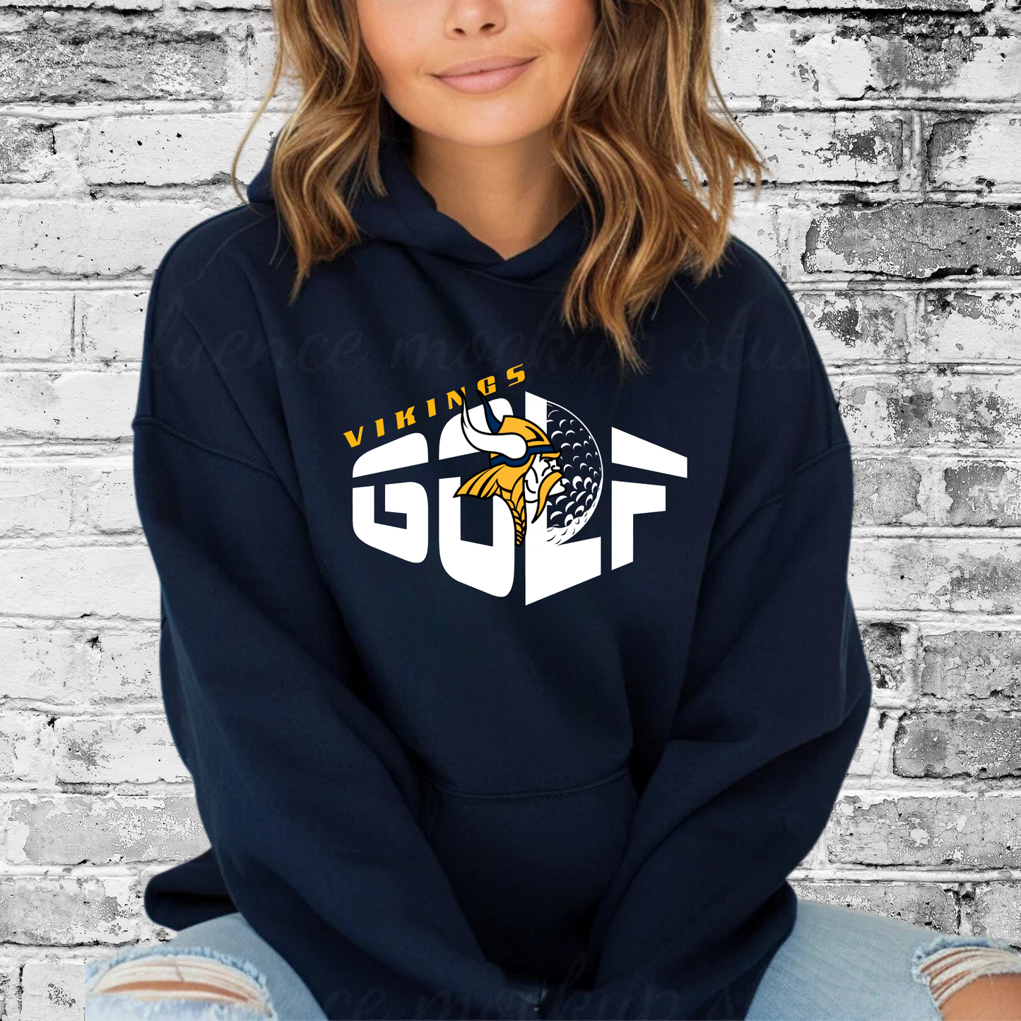 Cadillac Vikings Golf ADULT Hoodie