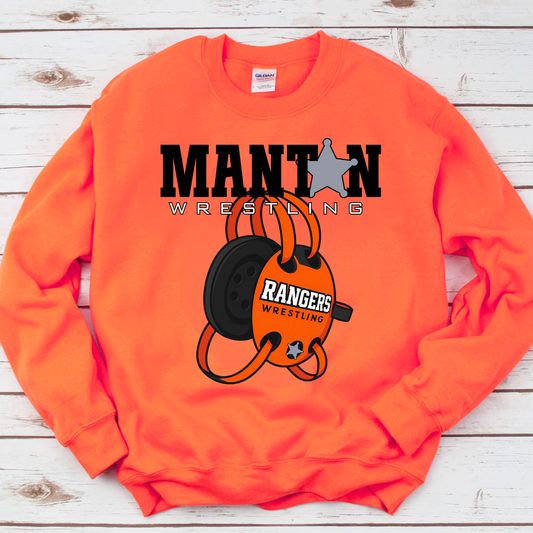Manton Rangers Wrestling ADULT Unisex Crewneck Sweatshirt