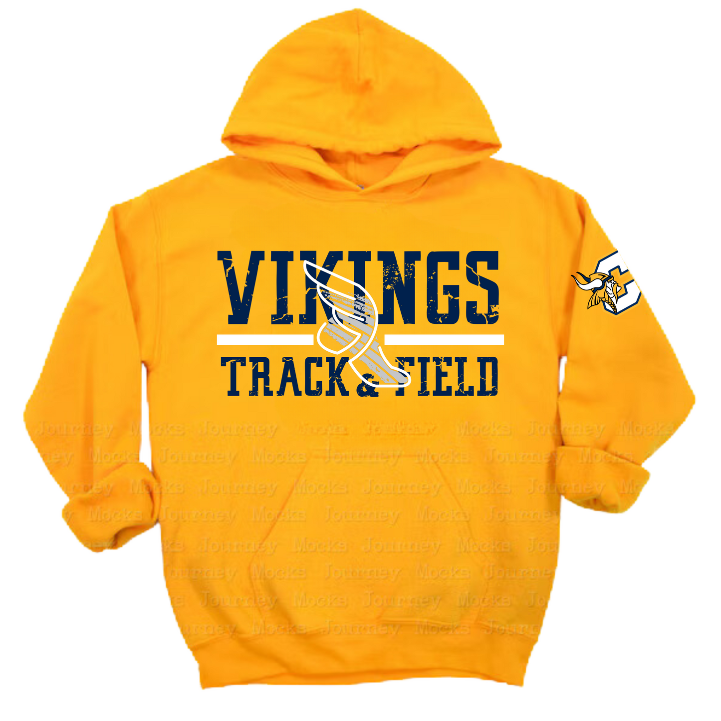 Cadillac Vikings Track & Field ADULT Hoodie