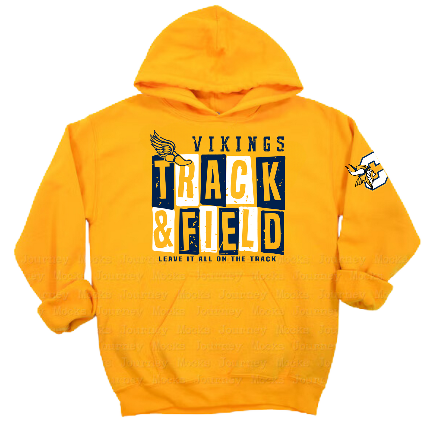 Cadillac Vikings Track & Field ADULT Hoodie