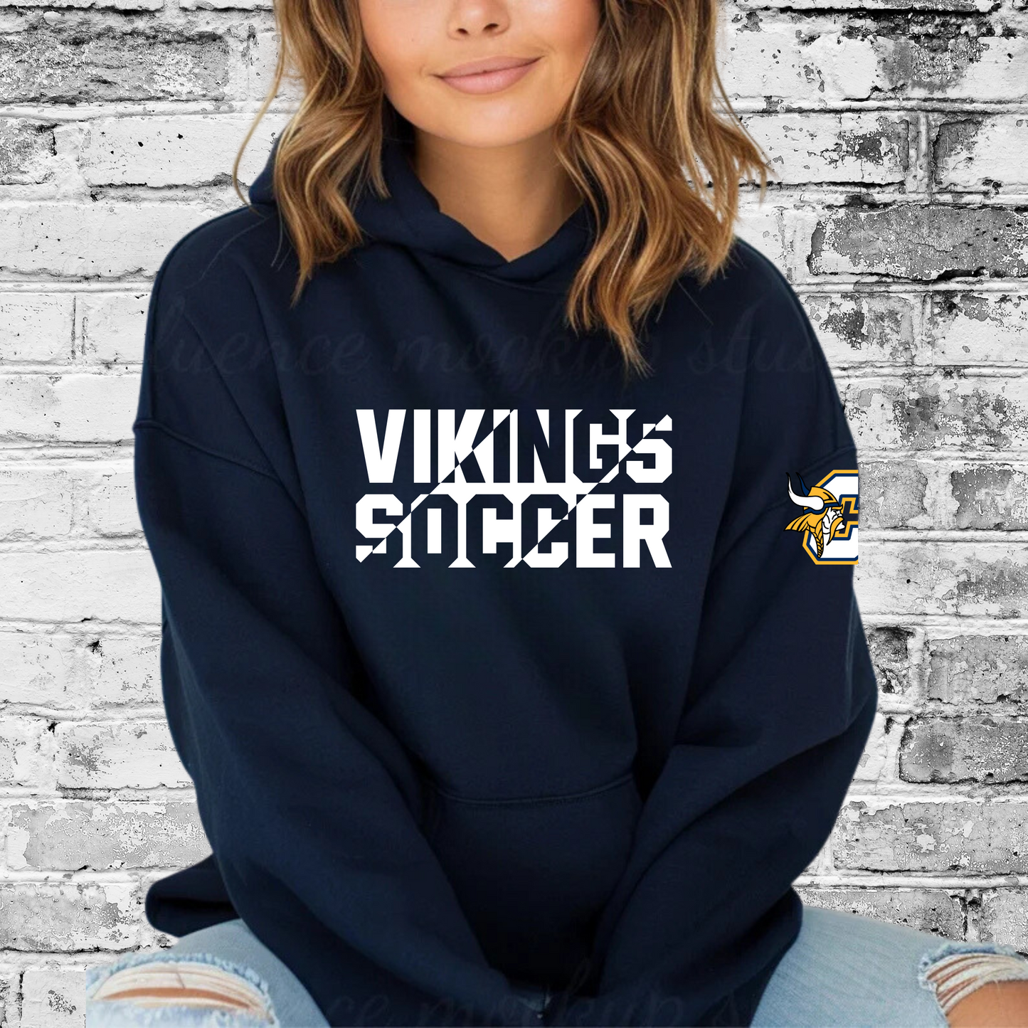 Cadillac Vikings Soccer ADULT Hoodie