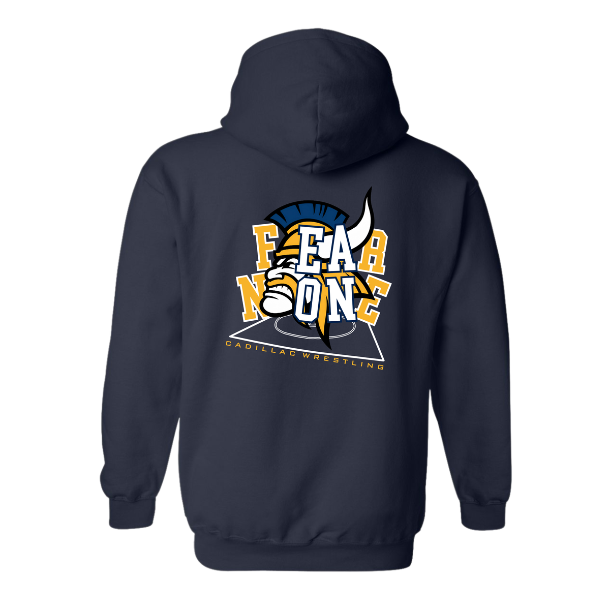 FEAR NONE Cadillac Vikings Wrestling Unisex YOUTH Hoodie