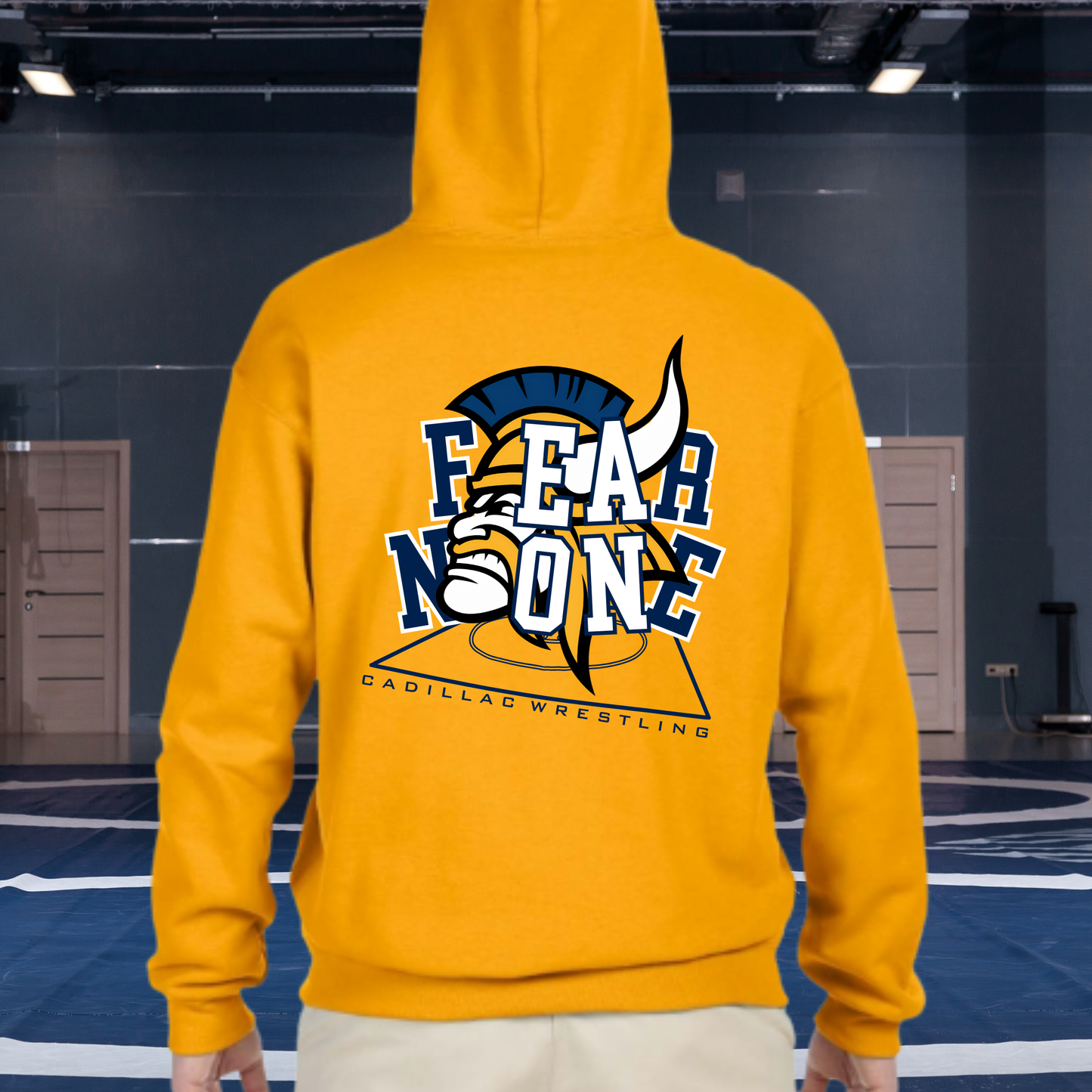 FEAR NONE Cadillac Vikings Wrestling Unisex YOUTH Hoodie