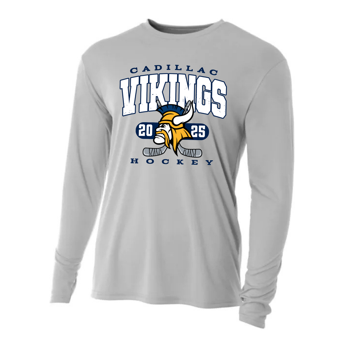 Cadillac Vikings Hockey DRI-FIT Cooling Performance Long-Sleeve T-Shirt