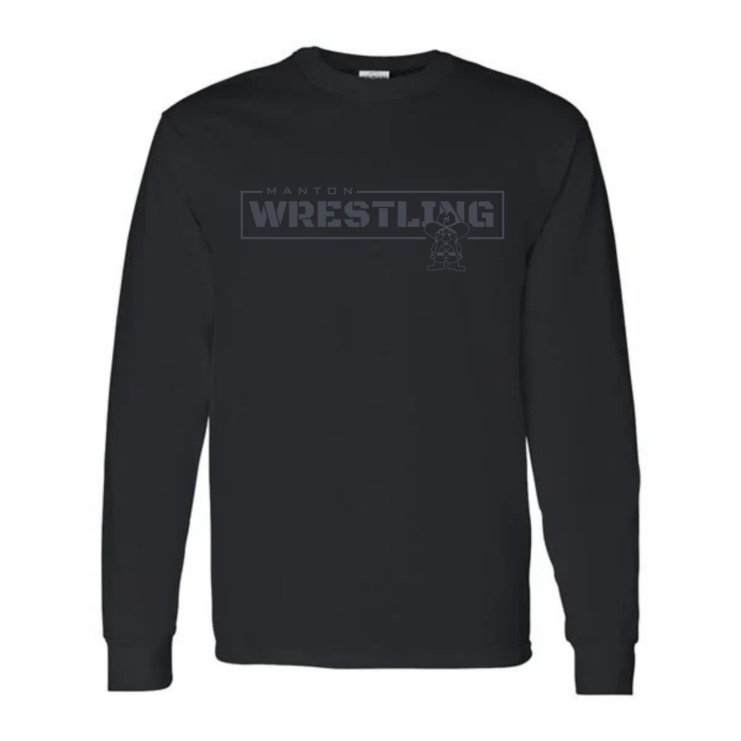 BLACKOUT Manton Rangers Wrestling UNISEX Long-Sleeve T-Shirt