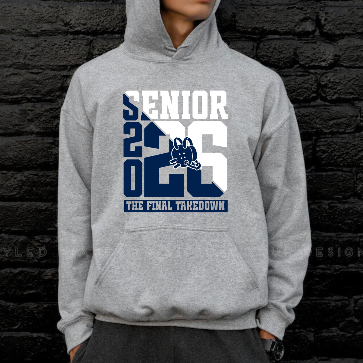 SENIOR 2026 Cadillac Vikings Wrestling ADULT Hoodie