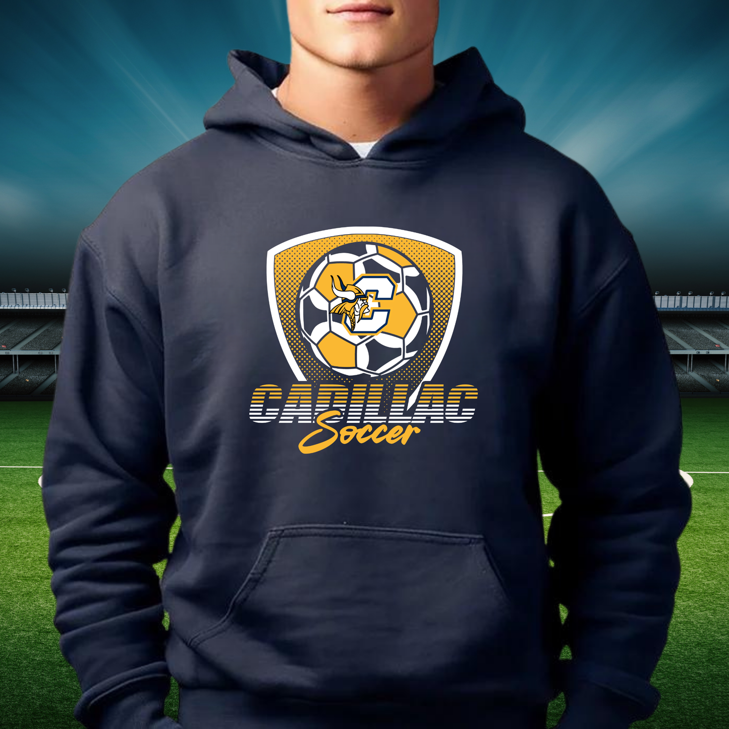 Cadillac Vikings Soccer UNISEX Hoodie