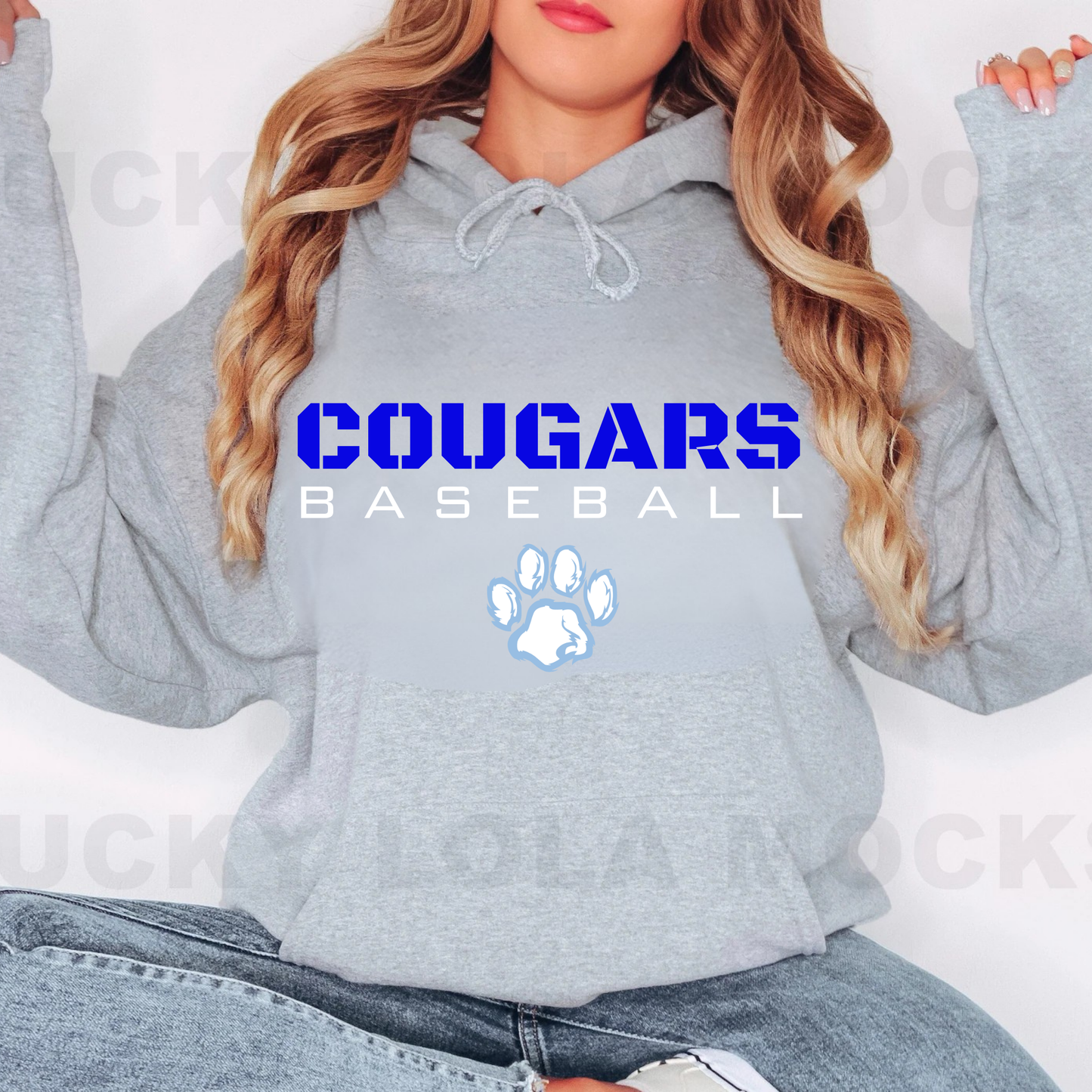 Great Lakes Cougars Baseball ADULT Hoodie