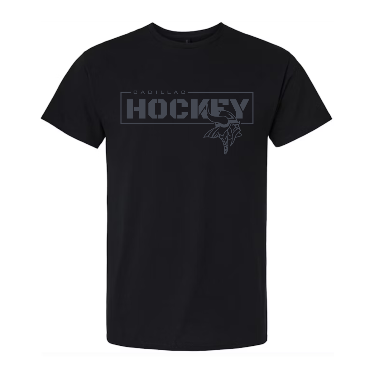 BLACKOUT Cadillac Vikings Hockey UNISEX T-Shirt