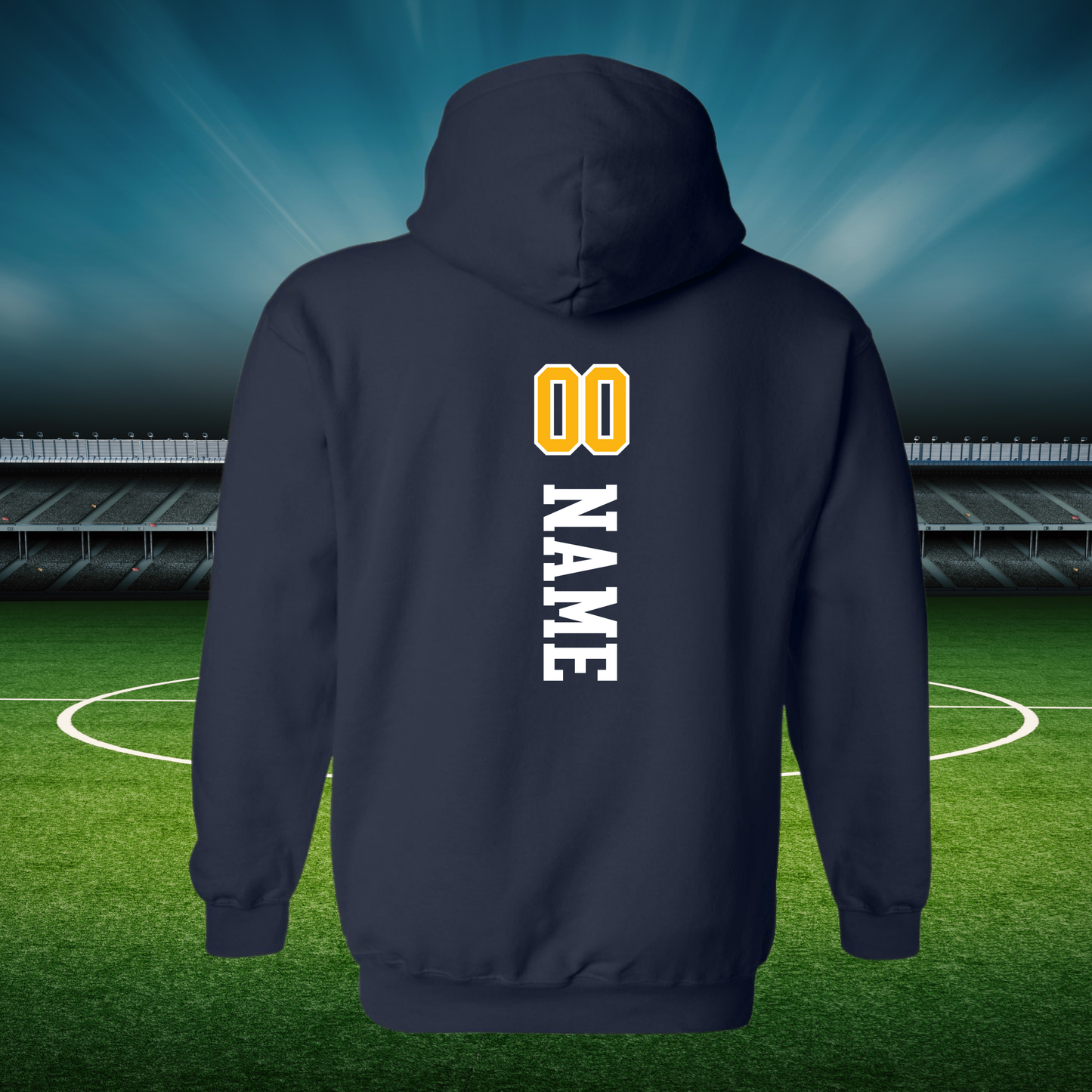 Cadillac Vikings Girls Soccer ADULT Hoodie - PLAYER PACKAGE PRICING - NAVY