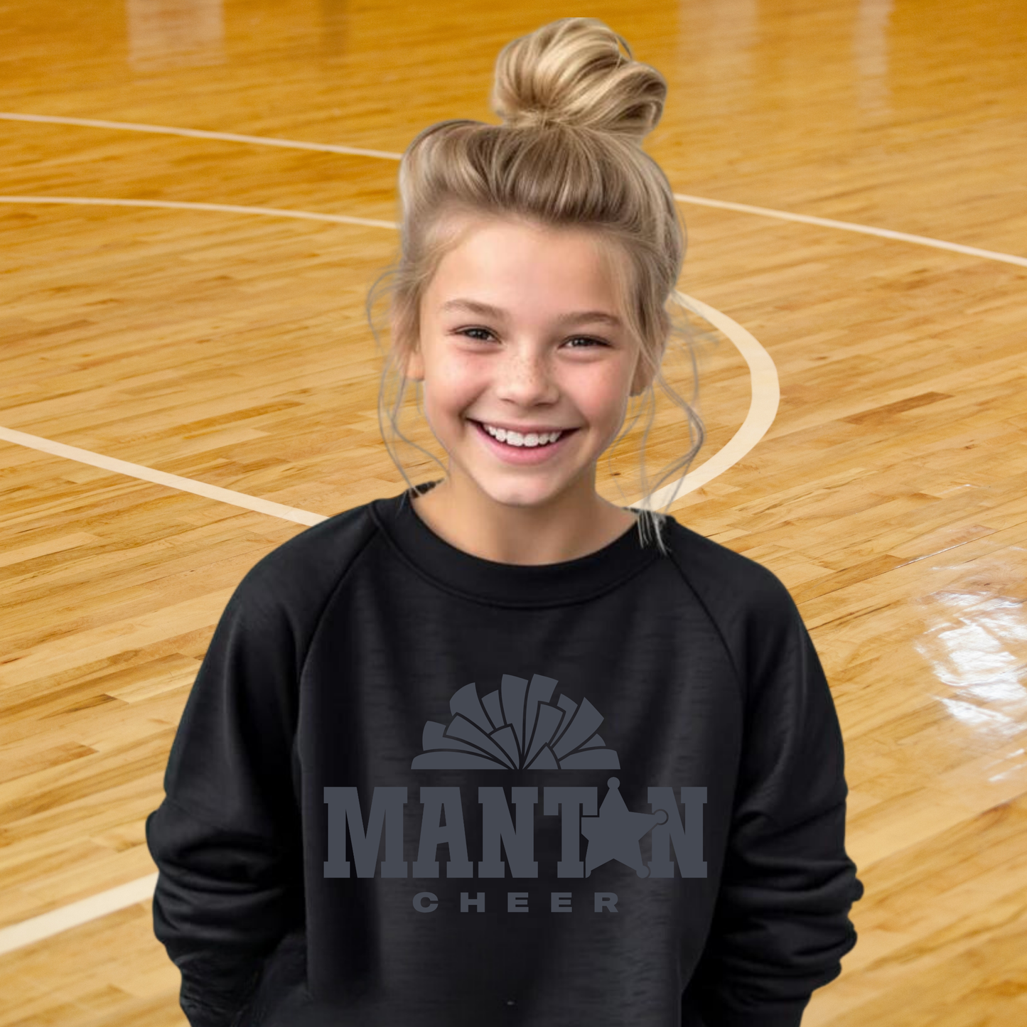 BLACKOUT Manton Rangers Cheer YOUTH Crewneck Sweatshirt