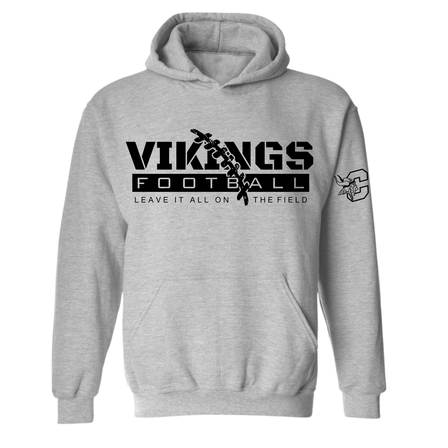Cadillac Vikings Football ADULT Hoodie