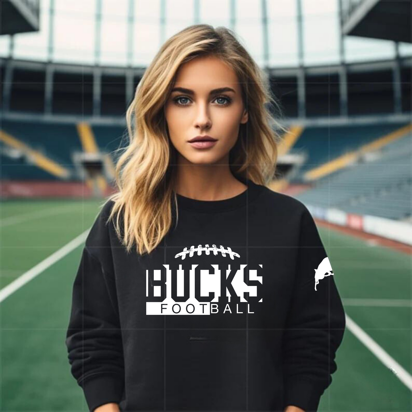 Bucks Football Adult Crewneck Sweatshirt