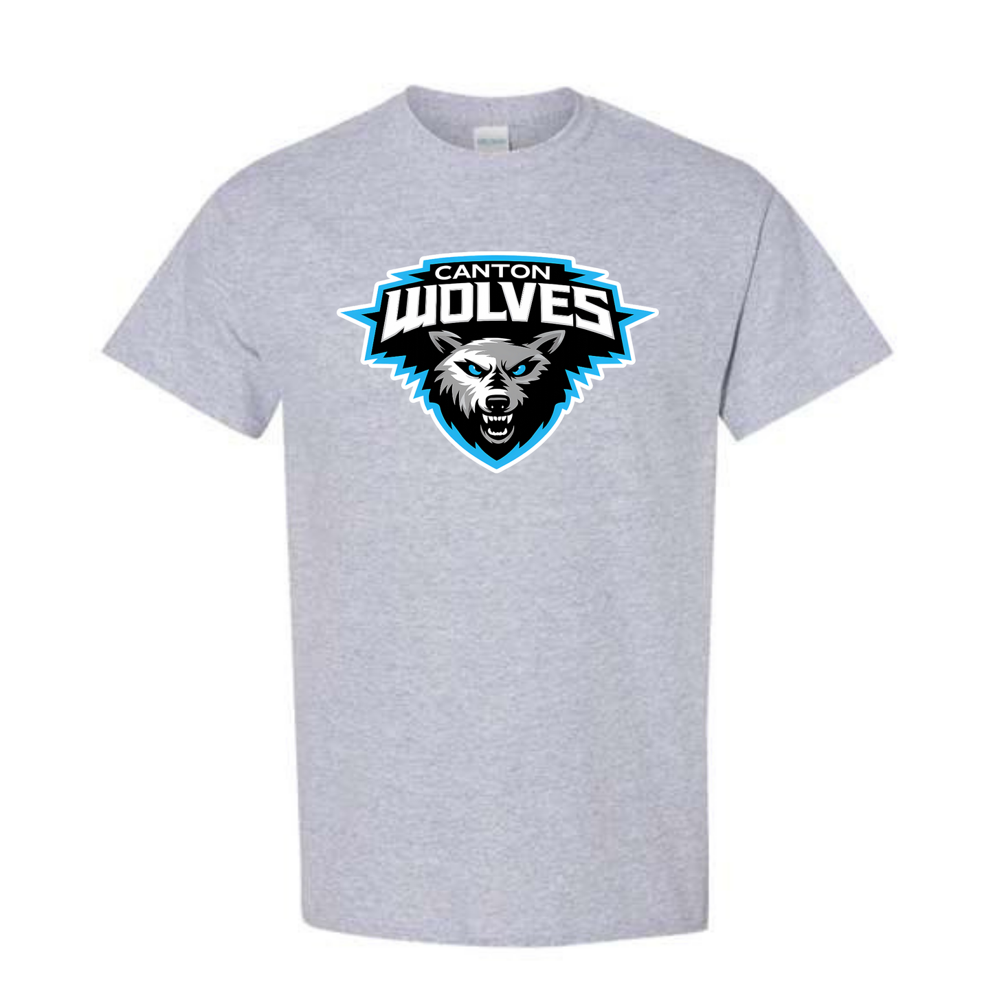 Canton Wolves Hockey UNISEX T-Shirt - SPORT GREY