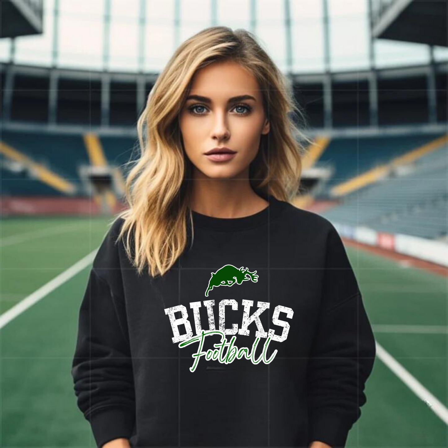Bucks Football Adult Crewneck Sweatshirt