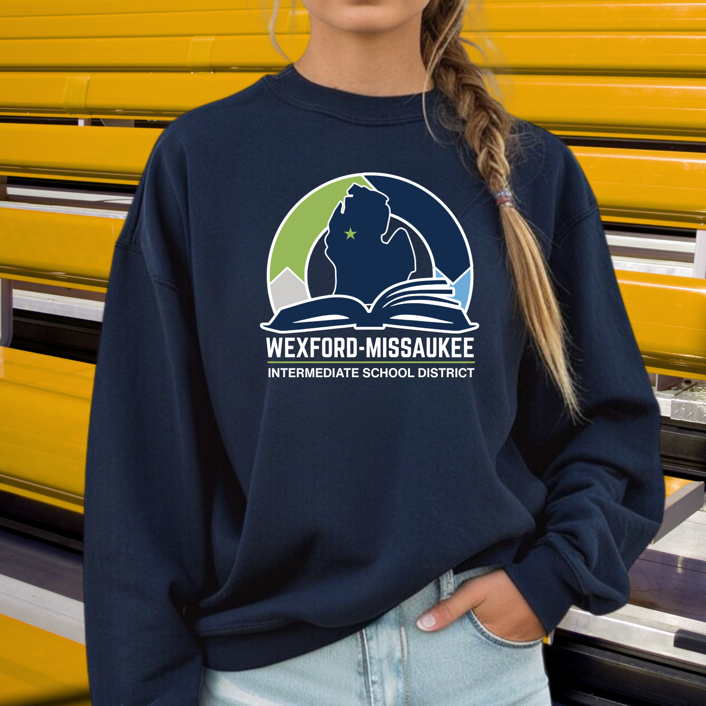 Wexford Missaukee ADULT Unisex Crewneck Sweatshirt - NAVY