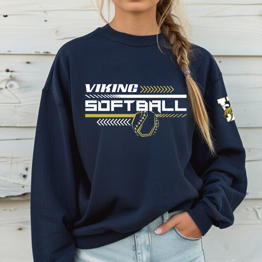 VSA Viking Softball ADULT Crewneck Sweatshirt