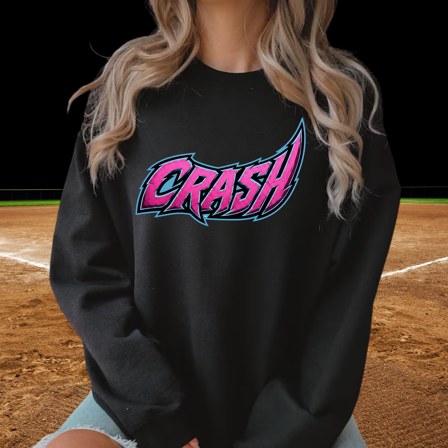 Crash Softball UNISEX Crewneck Sweatshirt