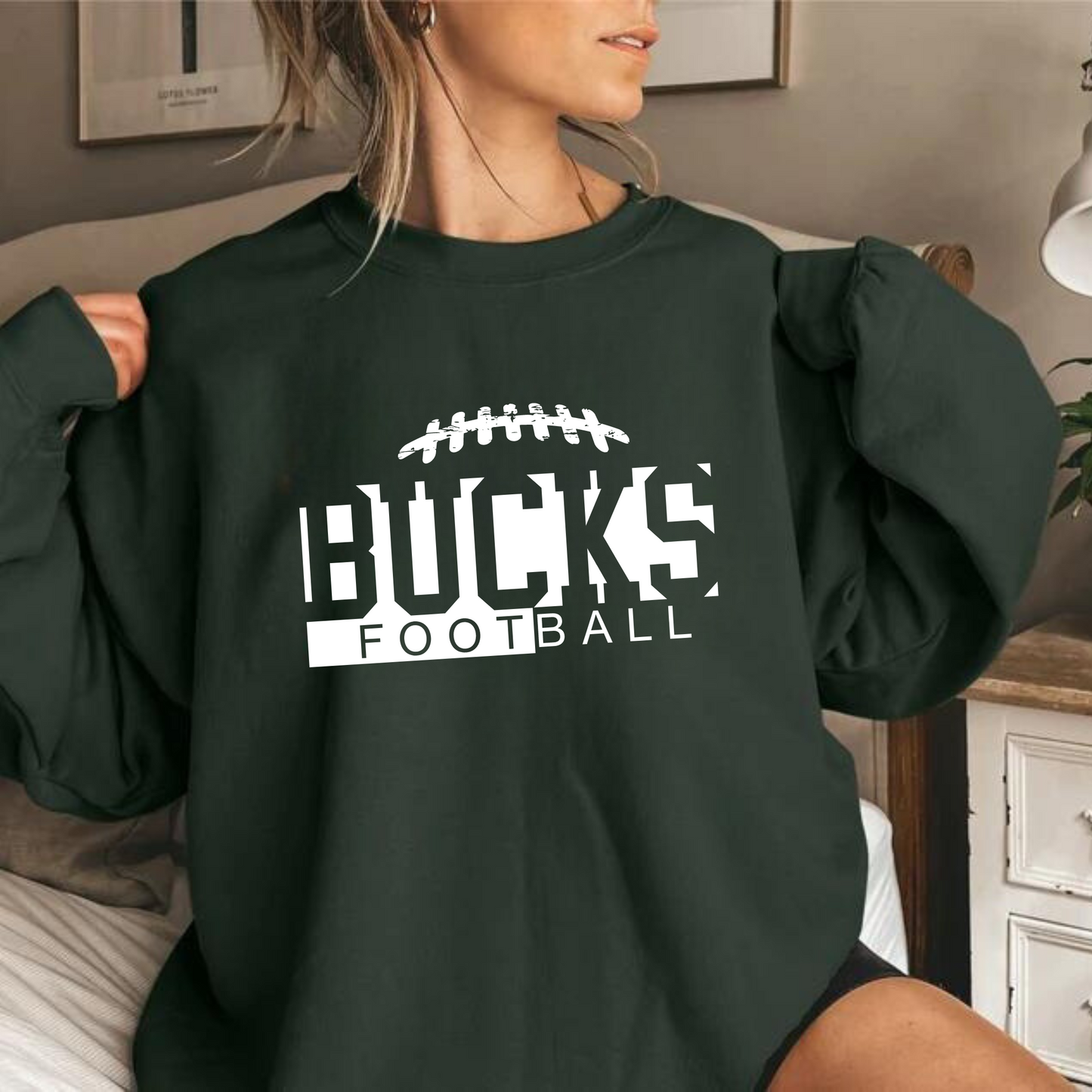 Bucks Football Adult Crewneck Sweatshirt