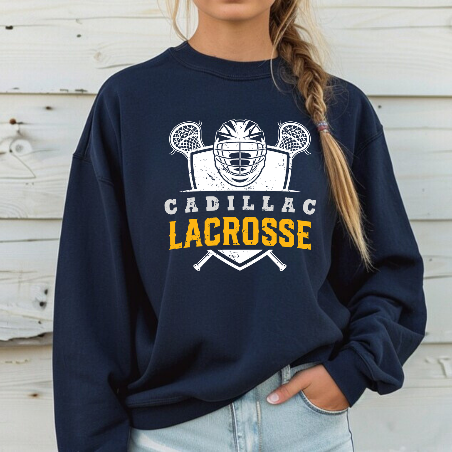 Cadillac Lacrosse ADULT Crewneck Sweatshirt