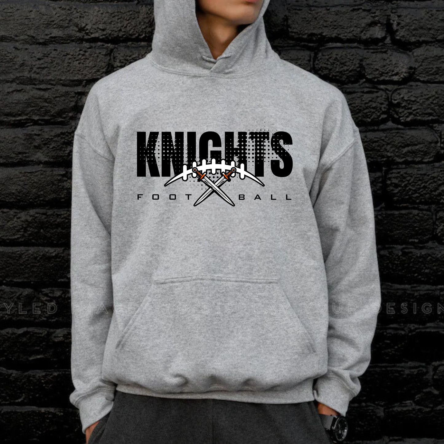 Knights Junior Football Unisex YOUTH Hoodie