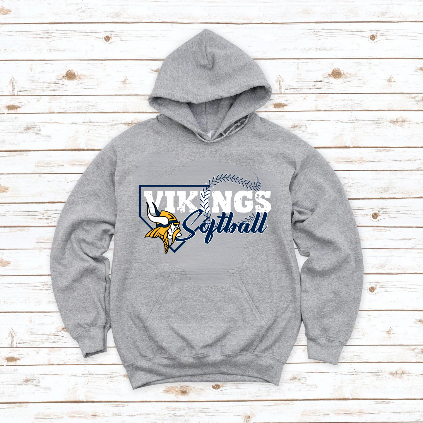 Cadillac Vikings Softball Unisex YOUTH Hoodie