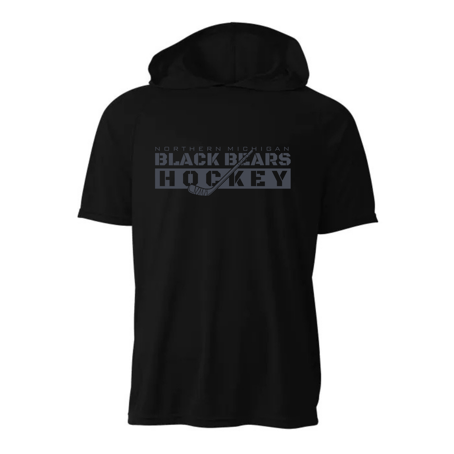 BLACKOUT Black Bears Hockey DRI-FIT Cooling Performance Hooded T-Shirt