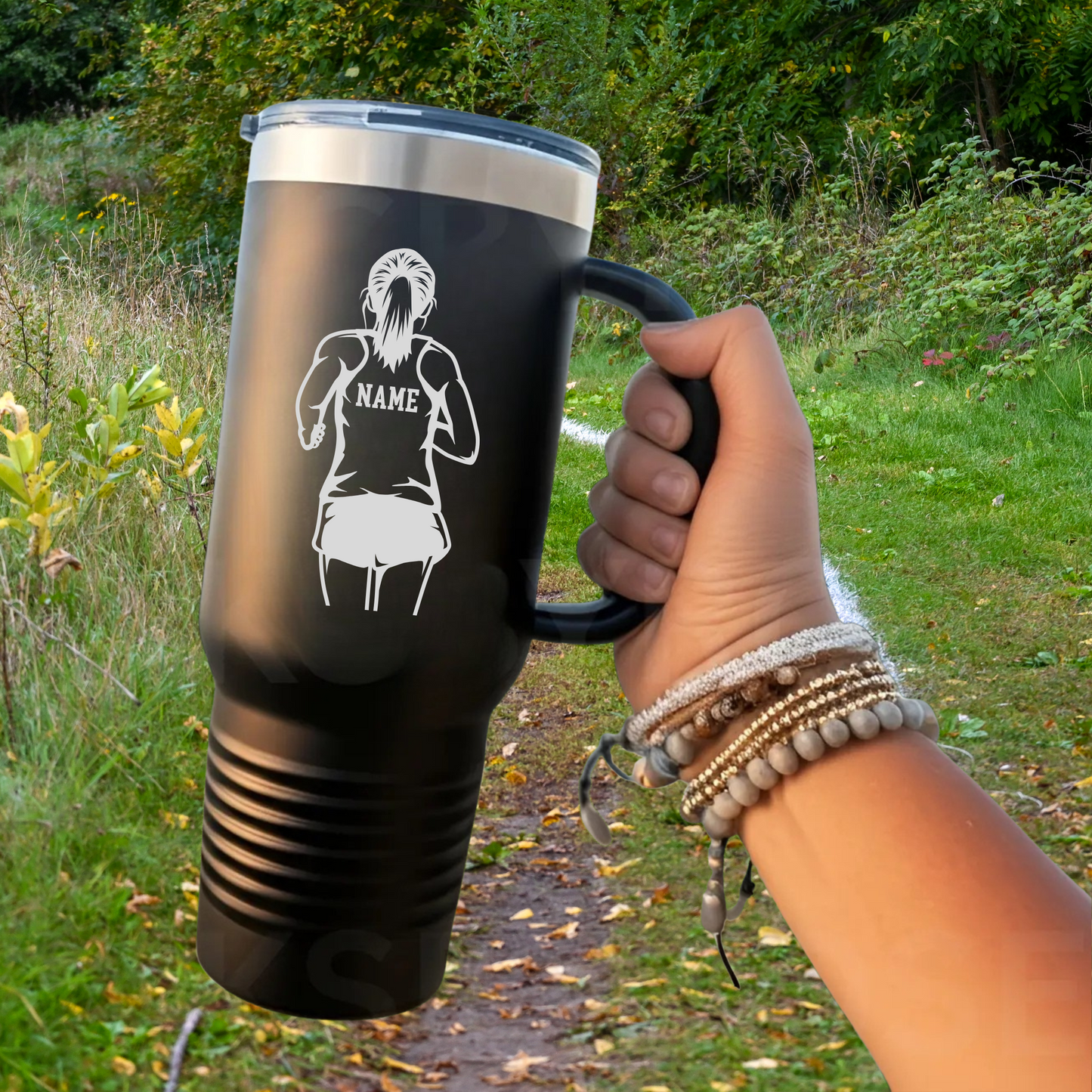 Manton Rangers Cross Country 40 oz Tumbler w/Lid - BLACK