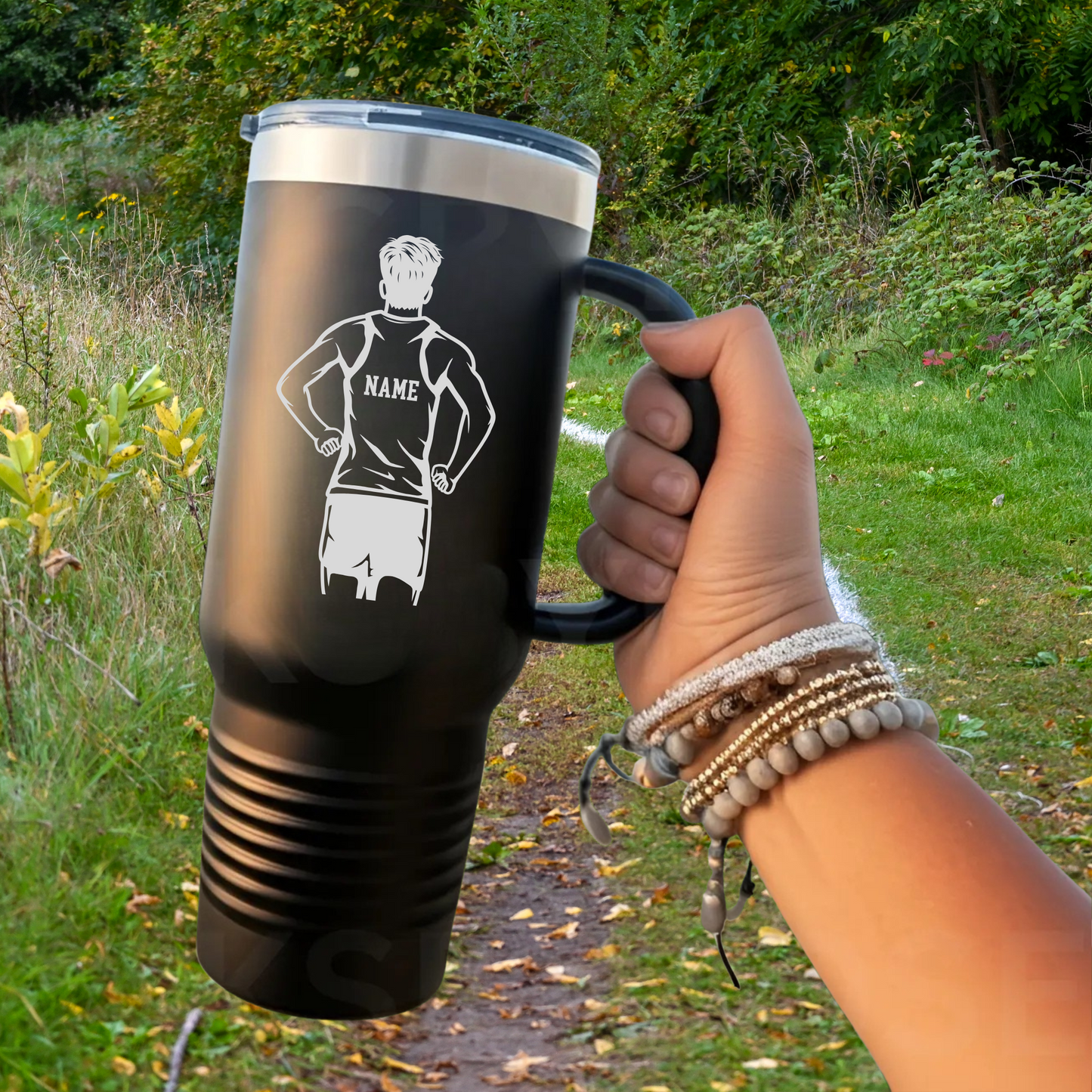 Manton Rangers Cross Country 40 oz Tumbler w/Lid - BLACK