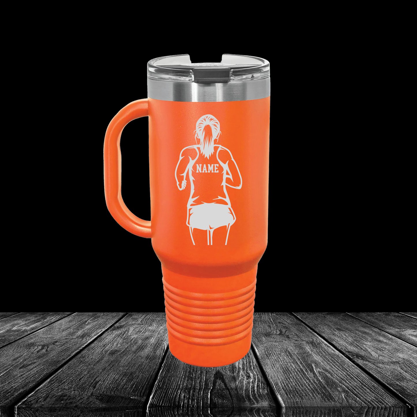 Manton Rangers Cross Country 40 oz Tumbler w/Lid - ORANGE