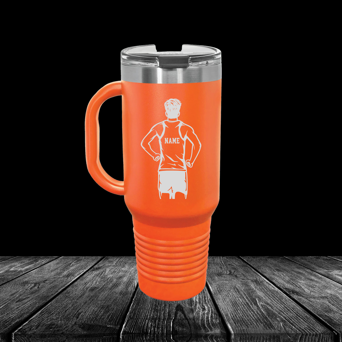 Manton Rangers Cross Country 40 oz Tumbler w/Lid - ORANGE