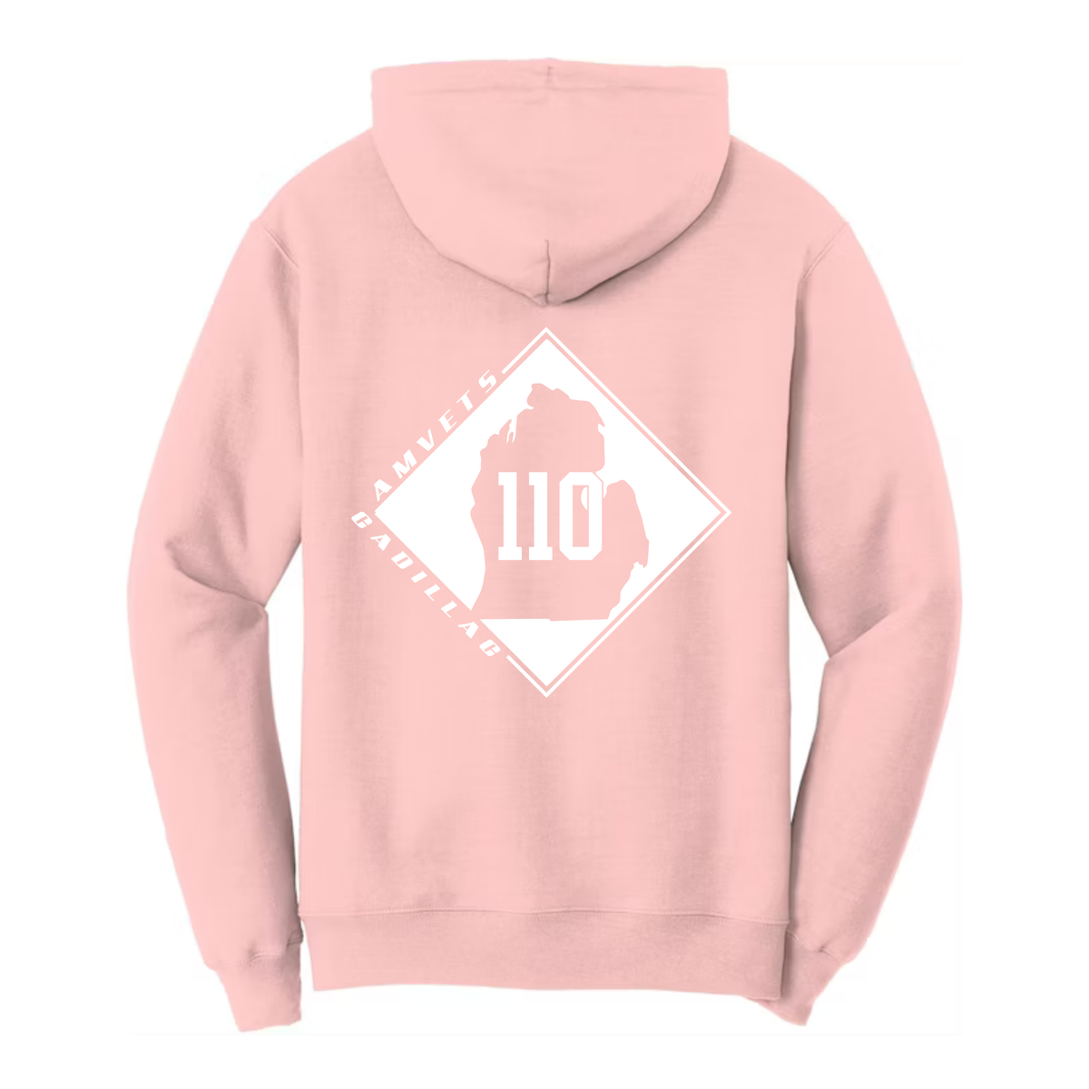 AMVETS Post #110 Hoodie (PC78H) - PALE BLUSH