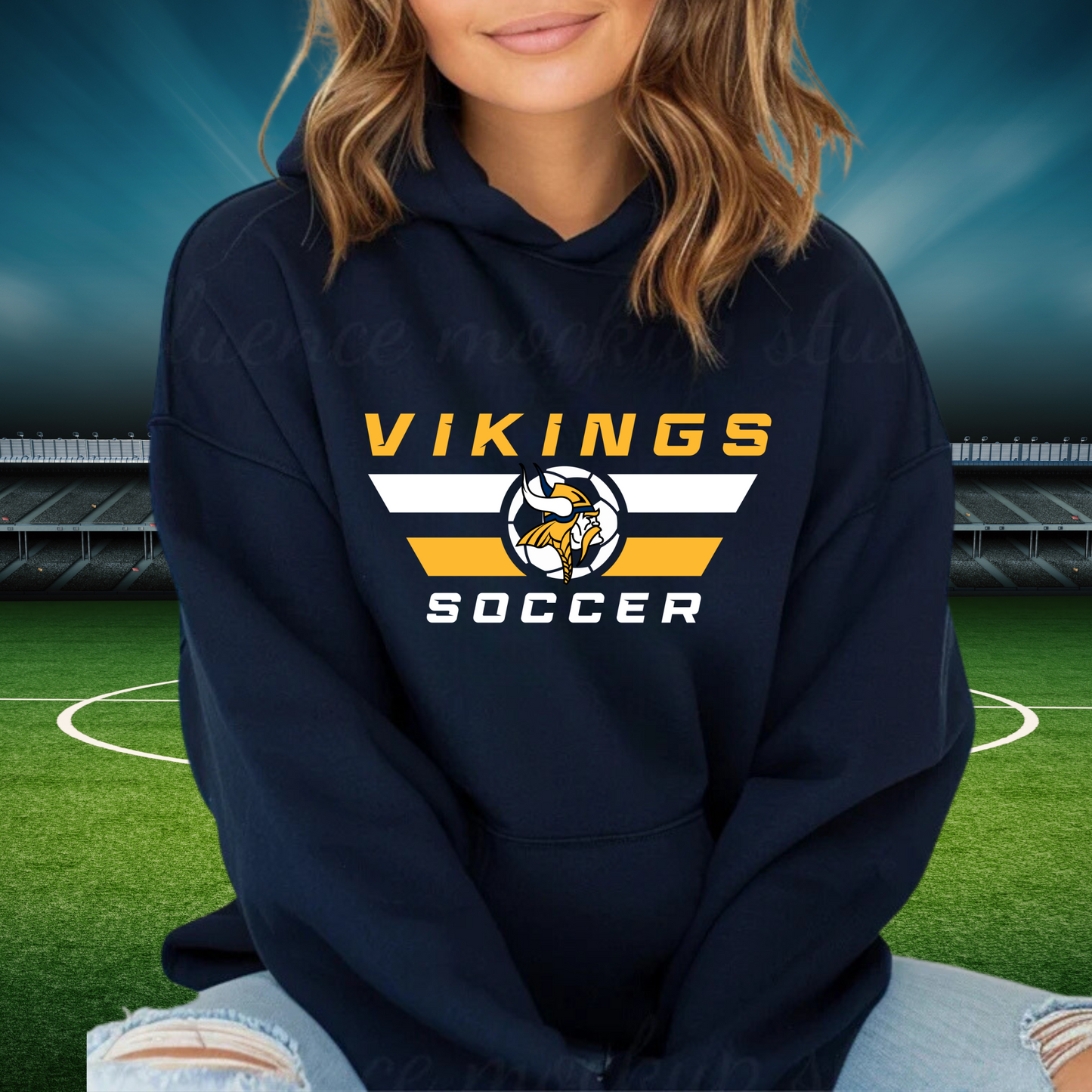 Cadillac Vikings Soccer ADULT Unisex Hoodie