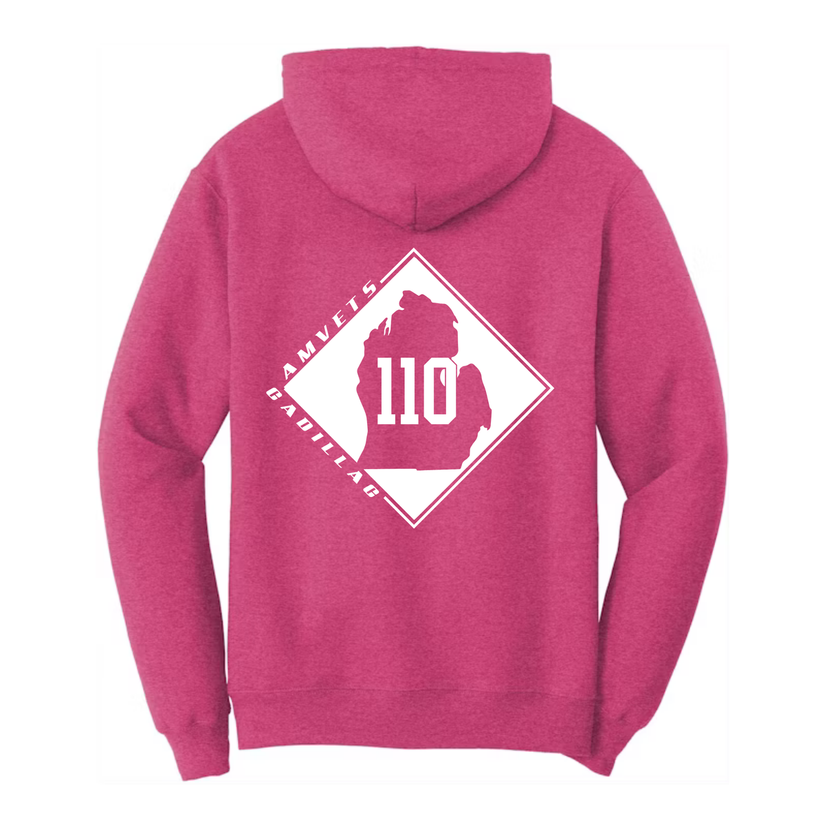 AMVETS Post #110 Hoodie (PC78H) - SANGRIA