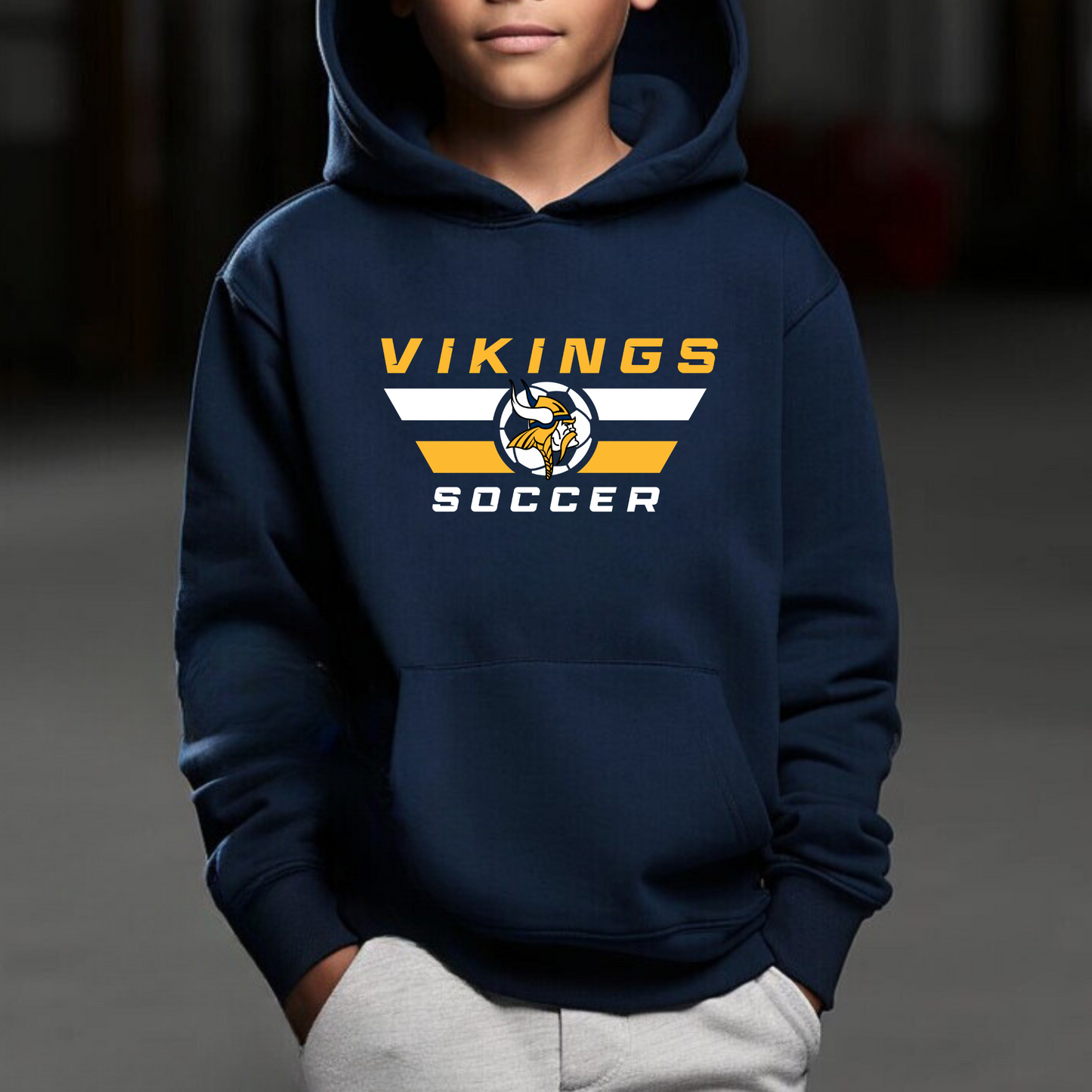 Cadillac Vikings Soccer Unisex YOUTH Hoodie