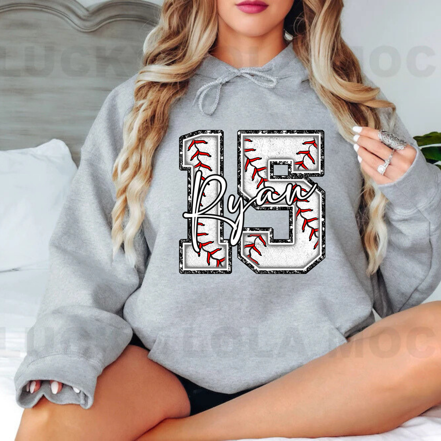 Baseball Numbers ADULT Hoodie