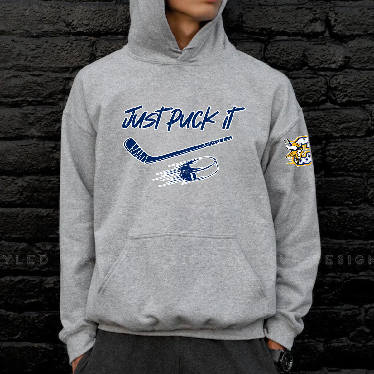 Cadillac Vikings Hockey Unisex YOUTH Hoodie