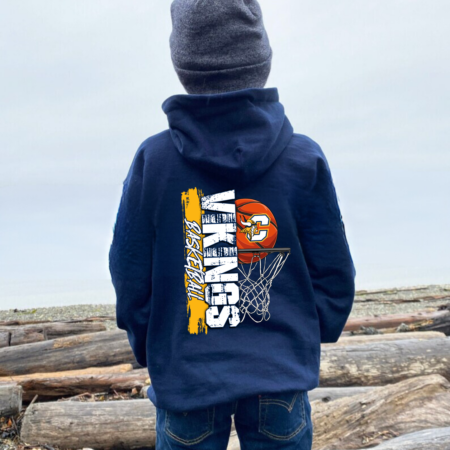 Cadillac Vikings Basketball YOUTH Hoodie