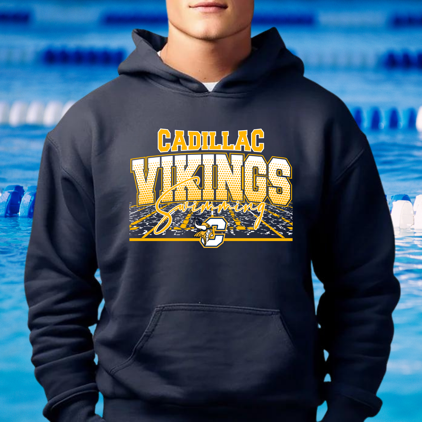 Cadillac Vikings Swim UNISEX Hoodie