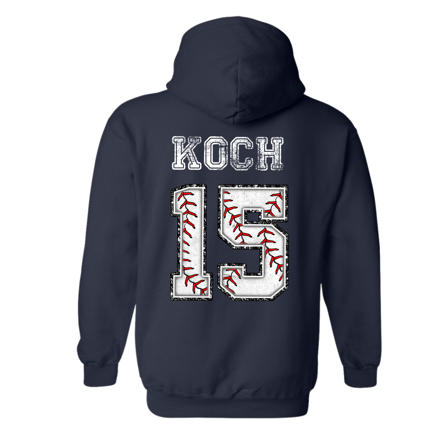 Baseball Numbers ADULT Hoodie