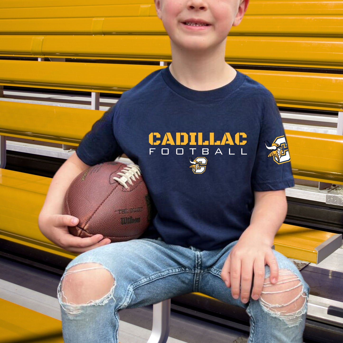 Cadillac Vikings Football Unisex YOUTH T-Shirt