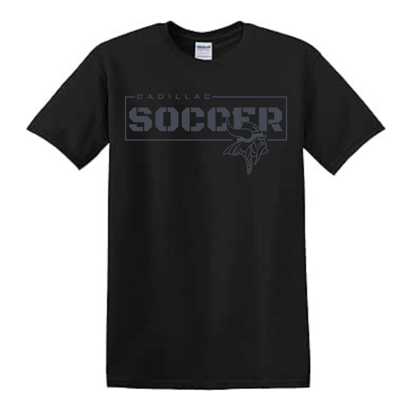BLACKOUT Cadillac Vikings Soccer ADULT Unisex T-Shirt