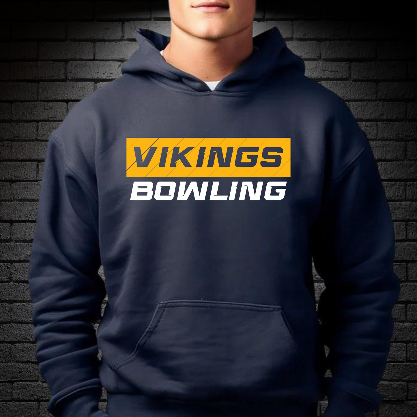 Cadillac Vikings Bowling ADULT Hoodie