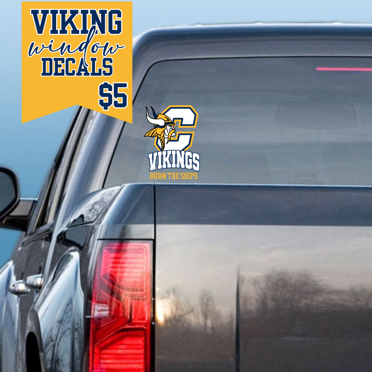 Burn the Ships Vikings Decal
