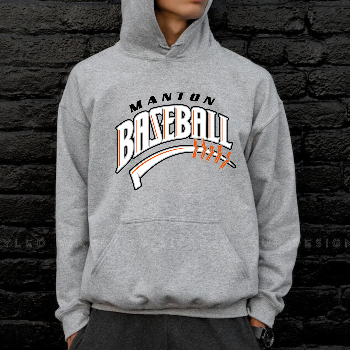 Manton Rangers Baseball Unisex YOUTH Hoodie