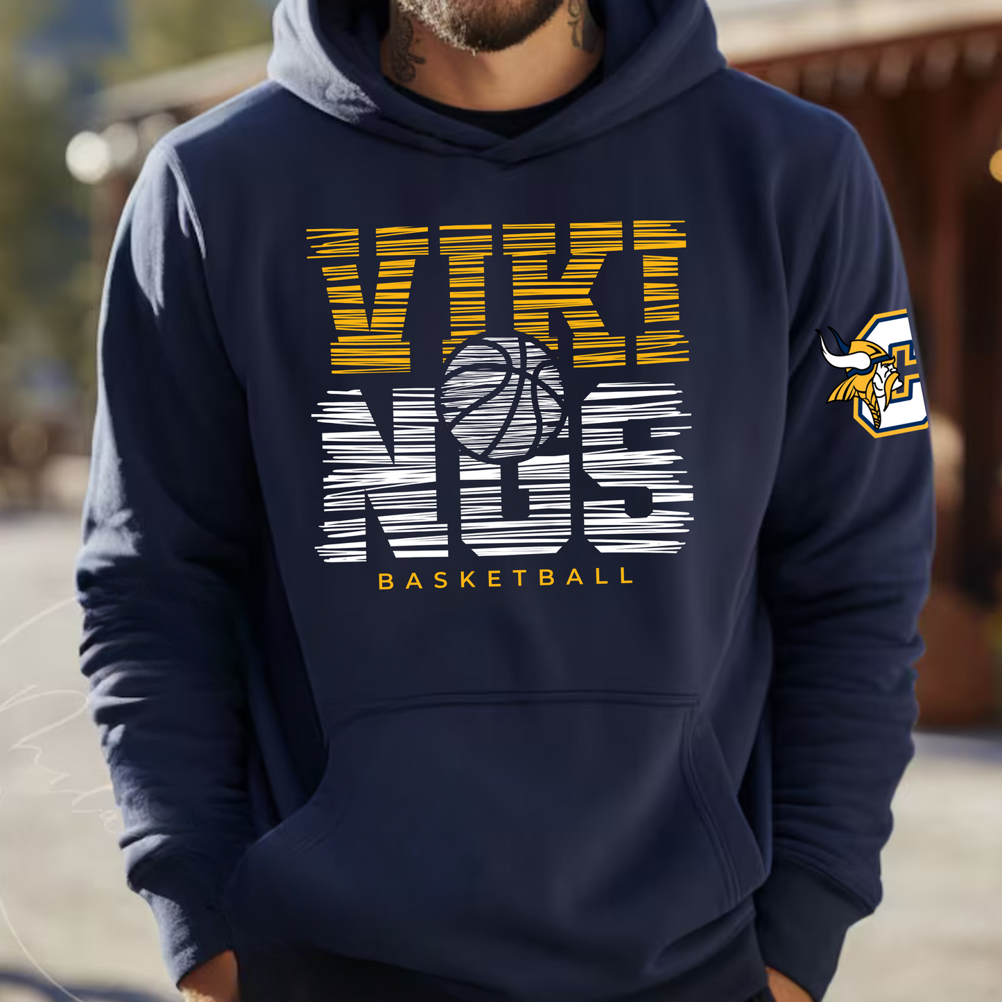Vikings Basketball ADULT Hoodie
