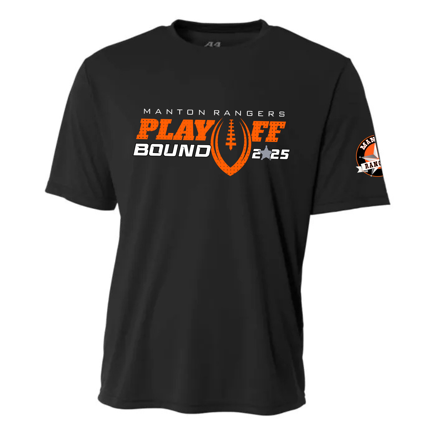 PLAYOFF BOUND 2025 Manton Rangers Football DRI-FIT Cooling Performance T-Shirt