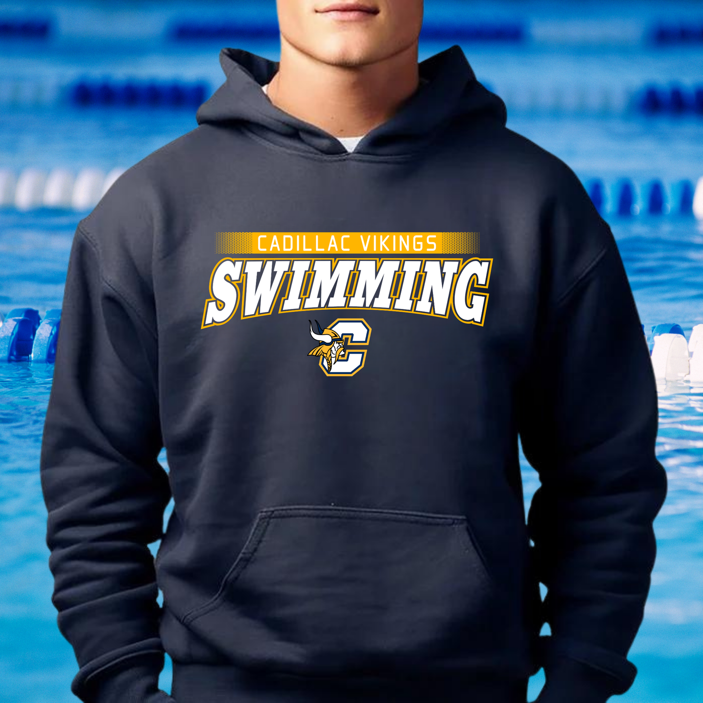 Cadillac Vikings Swim UNISEX Hoodie