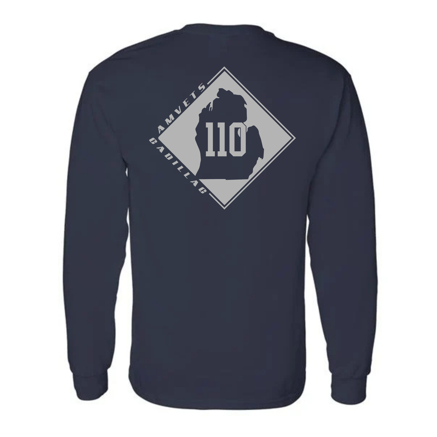 AMVETS Post #110 Long-Sleeve T-Shirt (G540) - NAVY