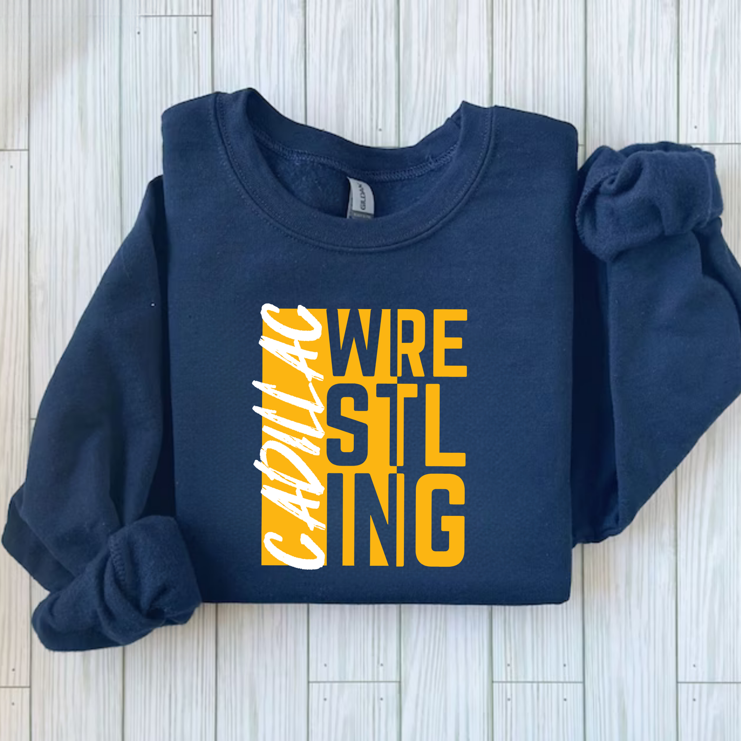 Cadillac Wrestling ADULT Crewneck Sweatshirt